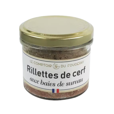 Rillettes de cerf aux baies de sureau 100g