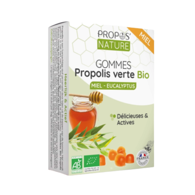 Gommes de PROPOLIS VERTE & MIEL BIO